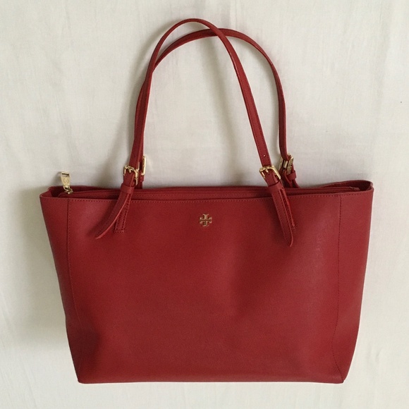 TORY BURCH Large York Tote Red